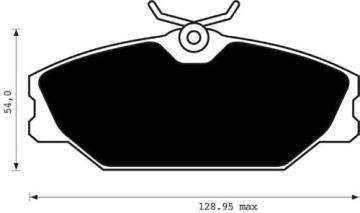 (DB251.1-183) ÖN BALATA MGN 99=> LGN (95/3.01) SCENIC (99/8.03) LOGAN 99=> SAFRANE (96/00) x