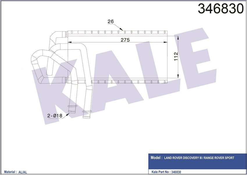 MOTOR SU RADYATORU DISCOVERY 3 L319 04>09 RANGE ROVER SPORT I L320 05>13