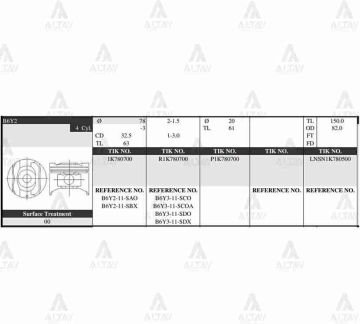 PİSTON TAKIM 323 1.6L /  90-97 / 78.00mm / B6Y2 / STD