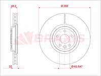 FREN DISKI ON F-PACE (X761) XE (X760) XF (X260) 15>18