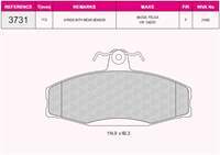 ON FREN BALATASI FAVORIT 1.3 (82>97) FELICIA 1 / 2 (1.3 / 1.6 / 1.9) 94>02 CADDY II 1.6 / 1.9 96>00