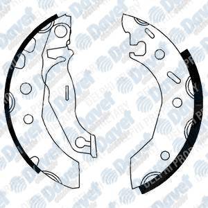 ARKA FREN BALATASI (PABUC) ESCORT VII 95>00 1,4 / 1,8TD / 1,6 16V FIESTA IV 1,25 / 1,3 / 1,4 16V 95>02 FORD KA 1,0 / 1,3 96>08 MAZDA 121 II 96>03