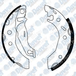 ARKA FREN BALATASI (PABUC) ESCORT VII 95>00 1,4 / 1,8TD / 1,6 16V FIESTA IV 1,25 / 1,3 / 1,4 16V 95>02 FORD KA 1,0 / 1,3 96>08 MAZDA 121 II 96>03