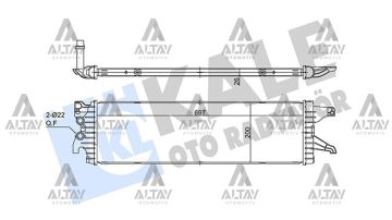 TURBO RADYATÖRÜ (INTERCOOLER) TRANSPORTER 16=> CXGB-CXHB 102-114 HP BRAZING