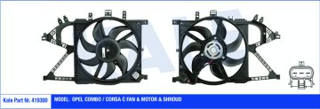 RADYATOR FAN MOTORU KOMPLE CORSA C Y13DT Z13DT Z13DTJ Z17DT 160W 360MM