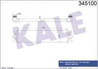 TURBO RADYATORU INTERCOOLER (RENAULT : MASTER II 2.2 2.5DCI / OPEL : MOVANO 2.5CDTI 03-- )