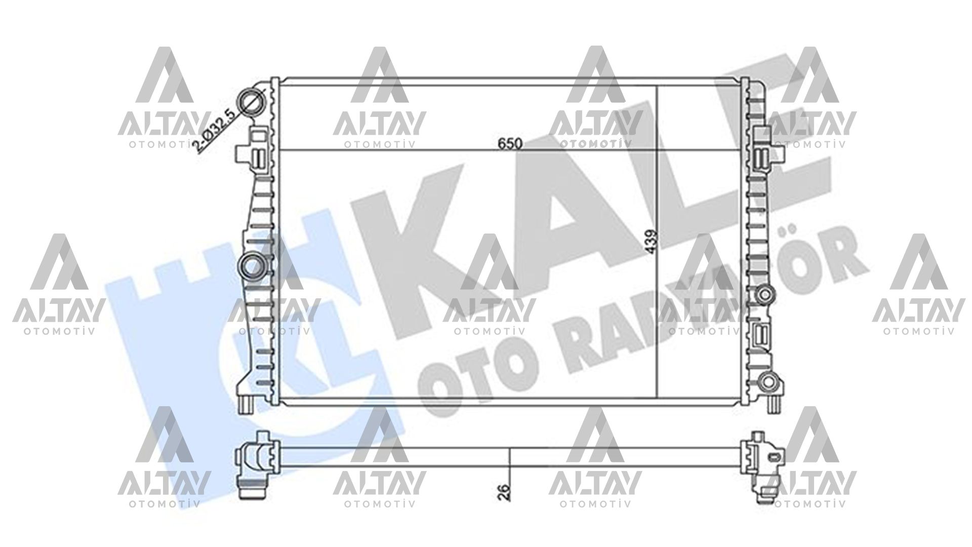 RADYATÖR SU A1 / ARONA / IBIZA / POLO / SCALA / KAMIQ 18=> CHZL-DKLA-DLAC-DGTC-CGTD-CHZD 1.0 TSI BRAZING