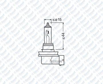 12V STANDART H11 AMPUL 55W