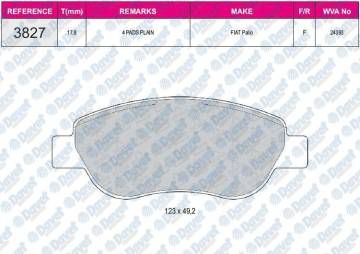 FREN BALATASI ON WVA 24072 ALBEA PALIO 1.2 1996->