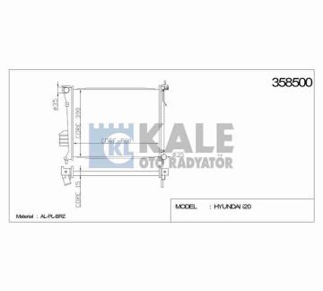 RADYATÖR SU I-20 09-12 BENZİNLİ A-T BRAZING