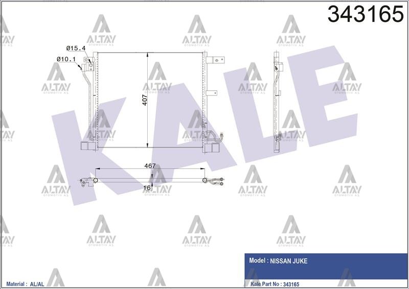 RADYATÖR KLİMA JUKE 10=> 1.6 DIG-T