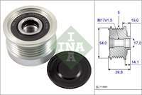 ALTERNATOR RULMANI FIAT 500 1,4 08> FIAT 500C 1,4 08>
