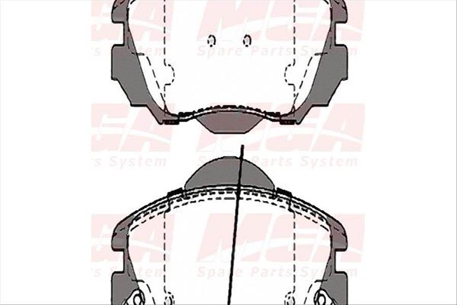 Fren Balatası On-( Opel : Insıgnıa 1.6 1.8 2.0 2008> ) ''24415''