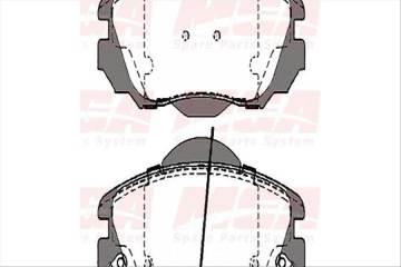 Fren Balatası On-( Opel : Insıgnıa 1.6 1.8 2.0 2008> ) ''24415''