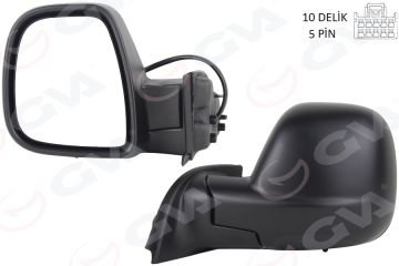 DIŞ DİKİZ AYNASI SOL BERLINGO- RIFTER 2019>COMBO-PROACE CITY 19> ELEKTRİKLİ+DESENLİ+REZİSTANSLI