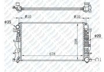 Radyatör Brazing Sprınter 06>Crafter 06> 2.5Tdı (Ac+Klimasız+Mek) (678X398X26)